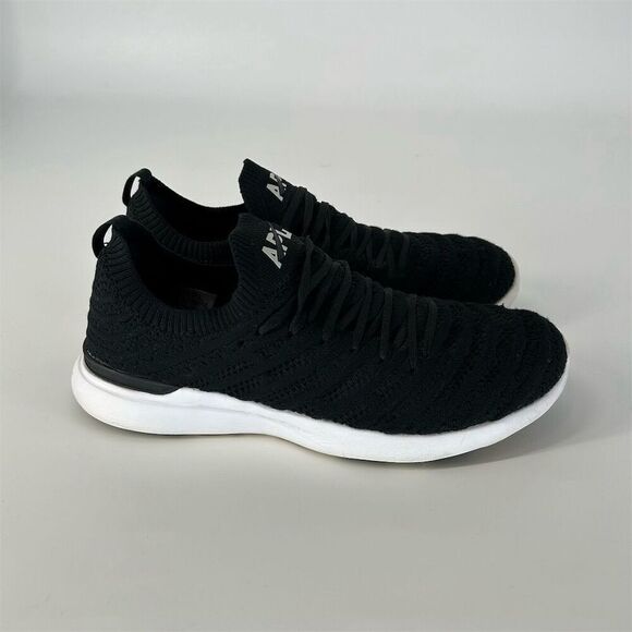 APL Women's TechLoom Wave Sneakers Black/White Size 8 Athletic Shoes - Picture 4 of 9